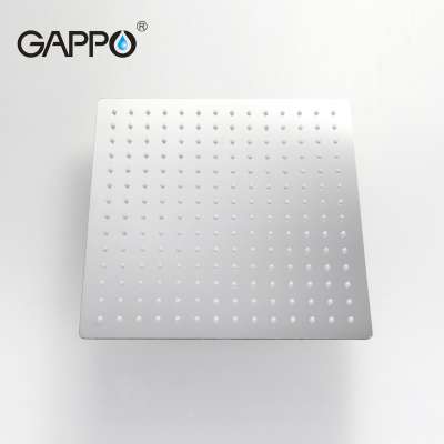 GAPPO 200*200mm High Quality Square Stainless Steel Rainfall Shower Faucet Overhead Shower G28