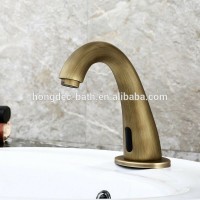 Homedec Antique touchless electronic infrared sensor mixer bathroom brass Tap